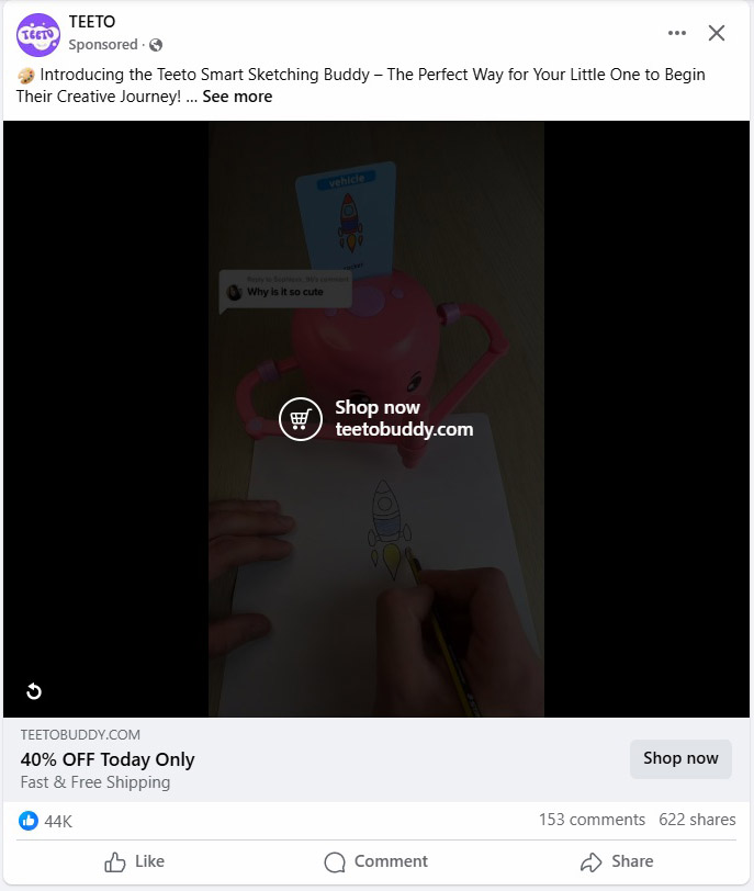 Facebook Ad Example